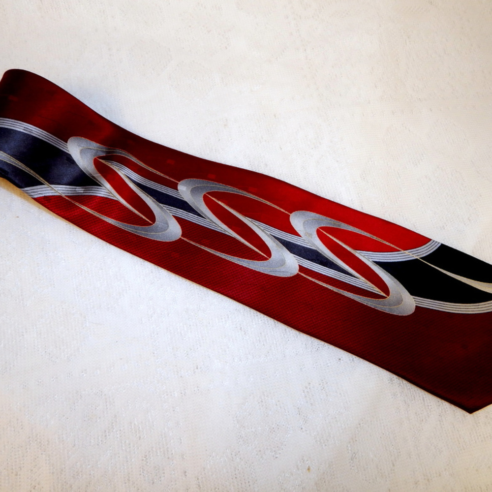 VTG Pierre Cardin Mod Design Silk Necktie